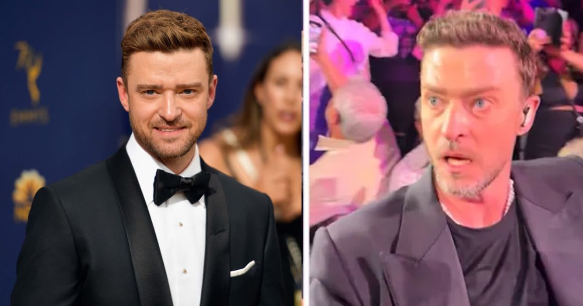 Justin Timberlake’s representatives defended him against ‘under the influence’ allegations in a viral clip (Getty Images)(@sunshineandmotherhood/Tiktok)