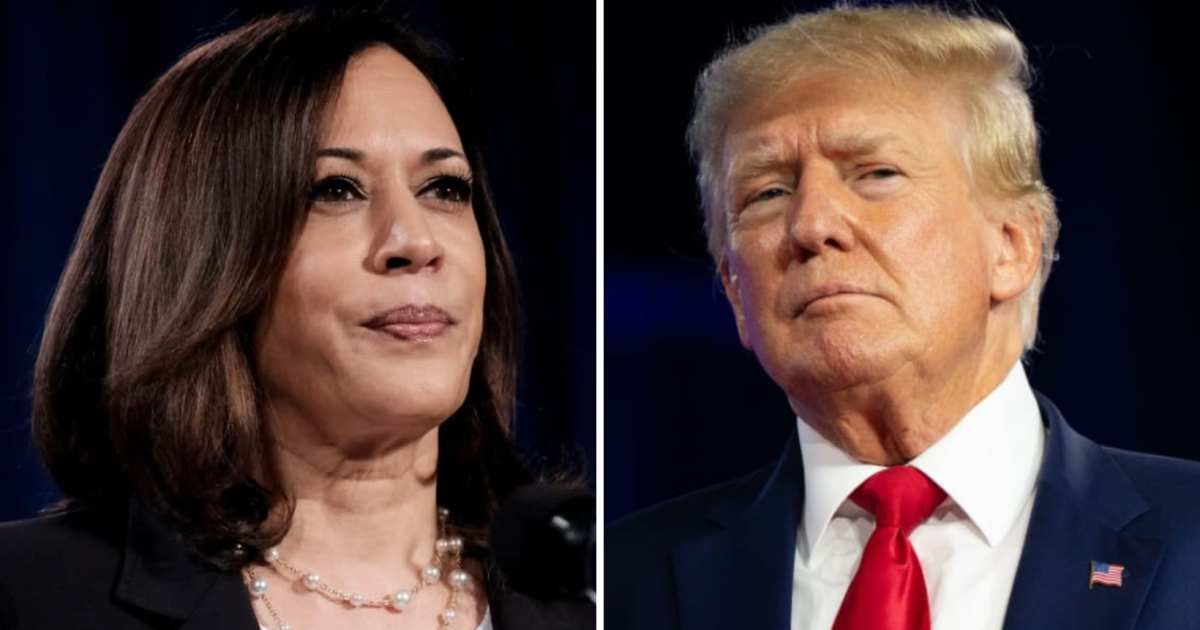 Kamala Harris took aim at Donald Trump for claiming he is not a racist (Getty Images)