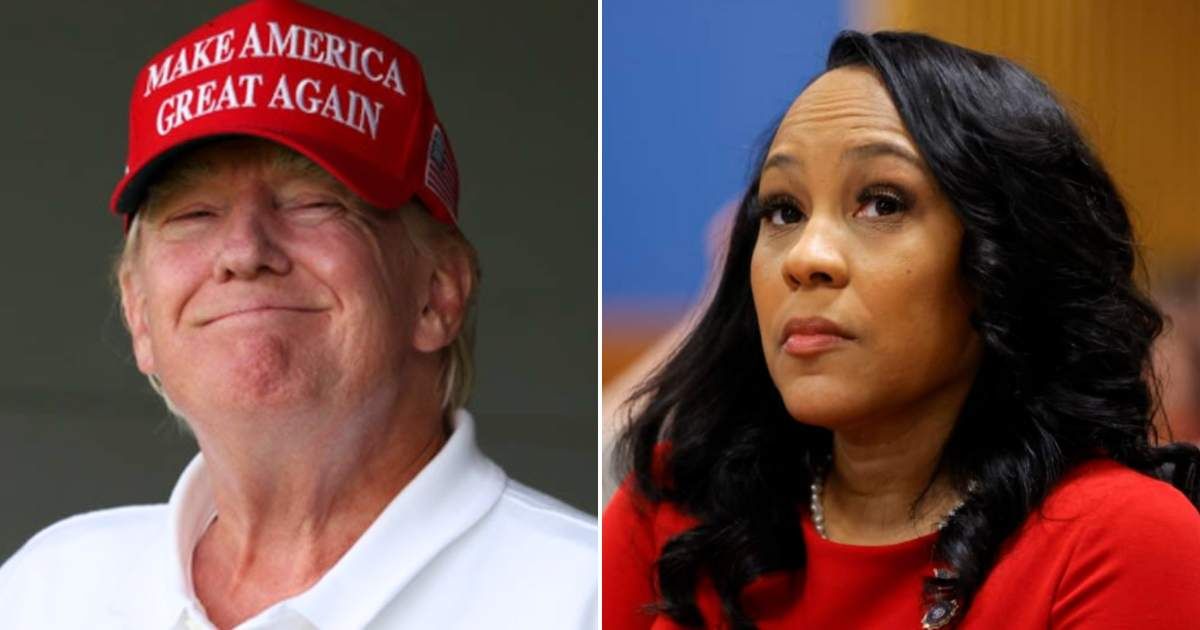 Attorneys for ex-President Trump filed an appeal Monday to overturn a lower court decision and disqualify Fulton County District Attorney Fani Willis from his case (Getty Images)