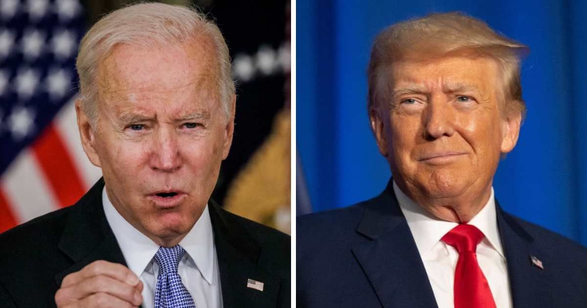 Joe Biden's supporters launched a blistering attack on Donald Trump's mental state following an unusual rally incident (Getty Images)