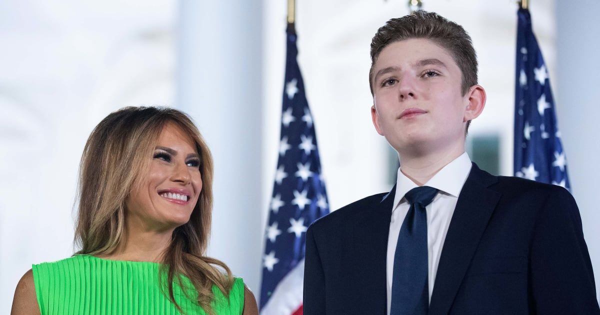 In May it was announced that Barron Trump would be a Florida delegate at the RNC in July but later Melania Trump's office issued a statement (Getty Images)