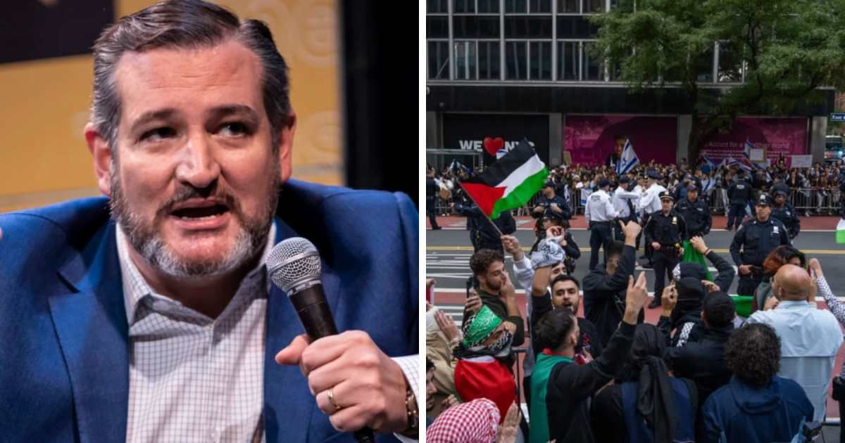Ted Cruz's rant came as college students nationwide are engaged in both pro-Israeli and pro-Palestinian protests (Getty Images)