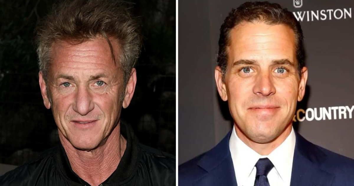 During an interview with The New York Times, Sean Penn showed off a painting by Hunter Biden which was on prominent display in his Malibu home (Getty Images)