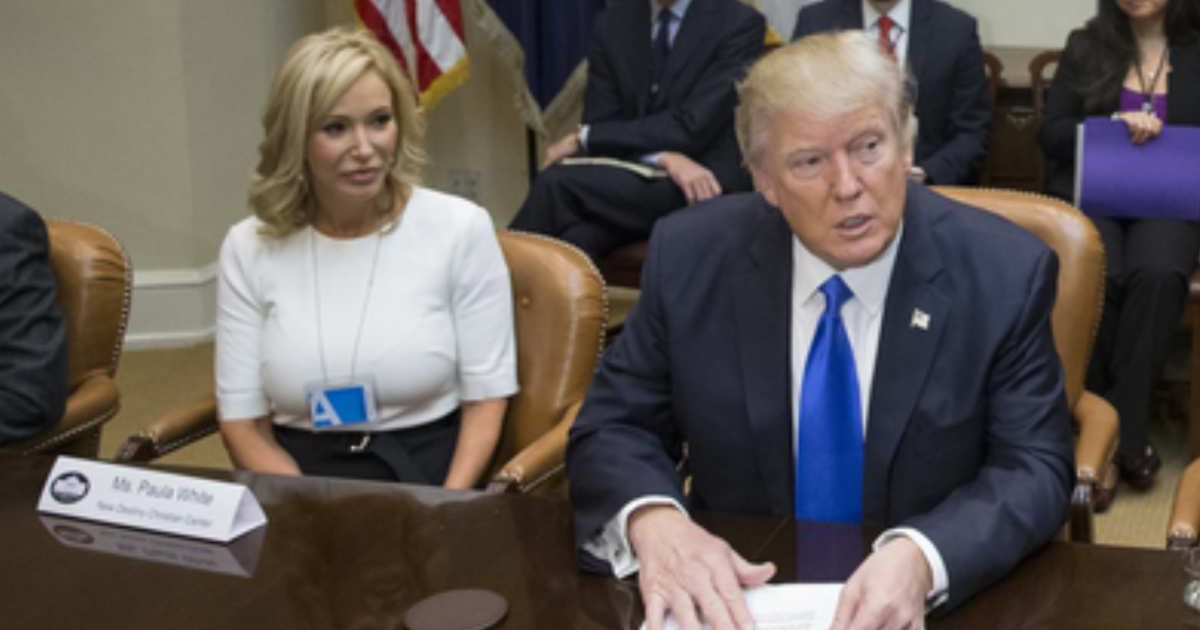 Donald Trump's spiritual advisor Paula White-Cain revealed that the former president asked her what God thought about his presidential run (Getty Images)