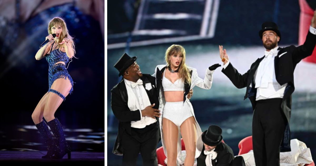 Taylor Swift joined fans in giving a shoutout to Travis Kelce for his onstage performance (Getty Images)