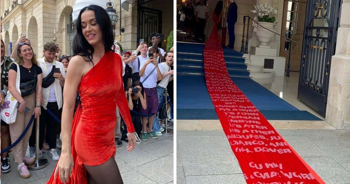 Katy Perry surprised everyone with her choice of outfit in Paris Fashion Week (@todaykatyp/X)