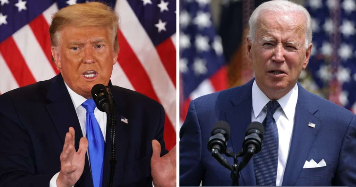 Donald Trump has frequently blamed the President Joe Biden's policies for contributing to inflation (Getty Images)