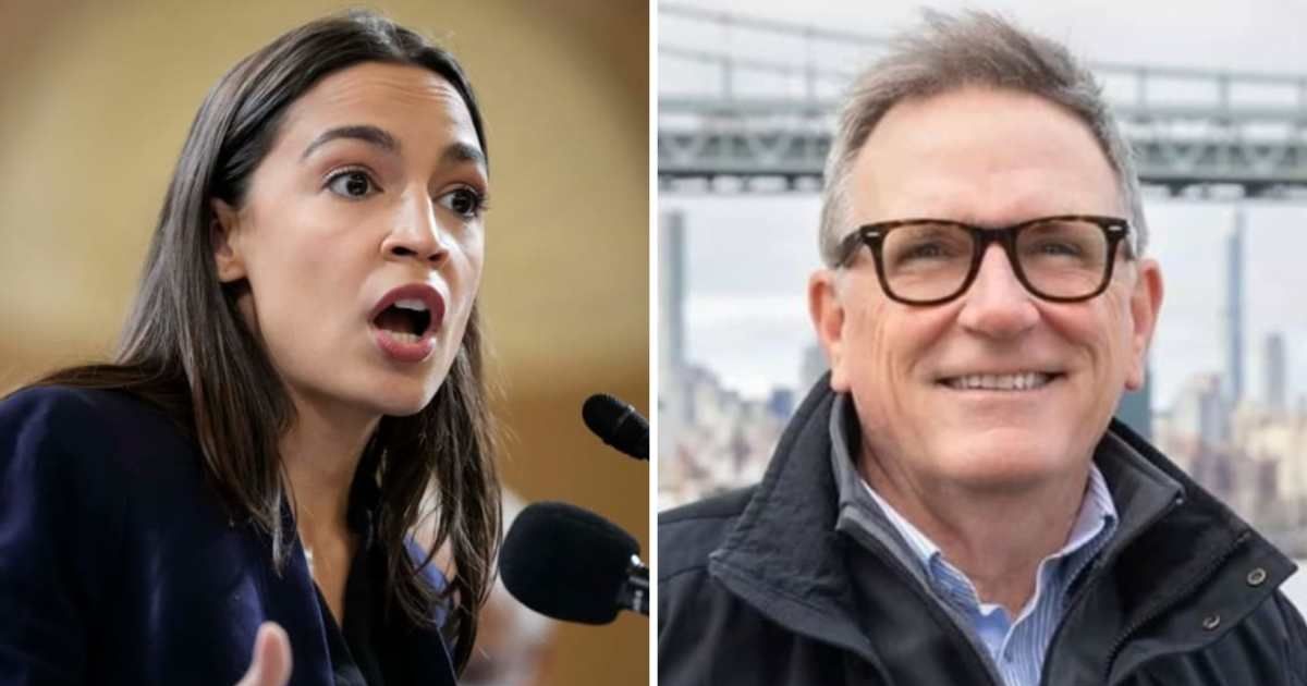 AOC won Democratic primary over former Wall Street banker Marty Dolan (Getty Images, martydolanforcongress.com)