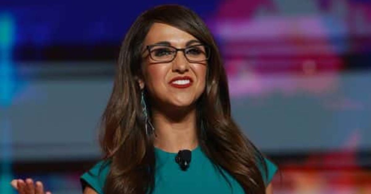Rep Lauren Boebert (won the GOP primary in the 4th congressional district of Colorado (Getty Images)