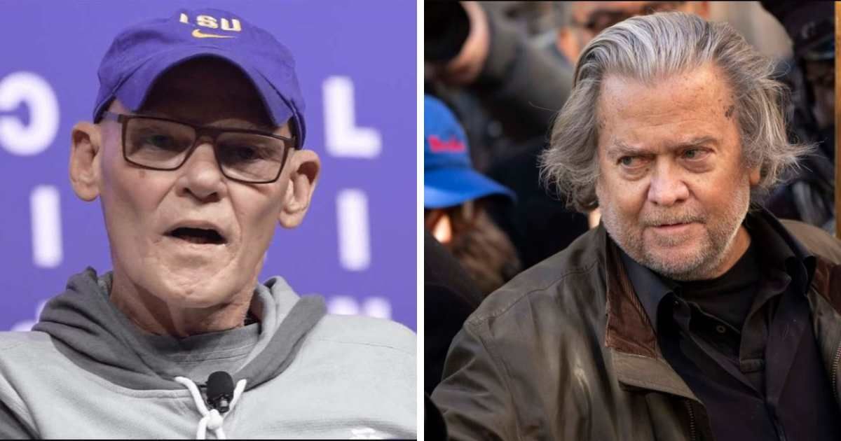 James Carville commented on Steve Bannon’s upcoming prison sentence for contempt of Congress (Getty images)