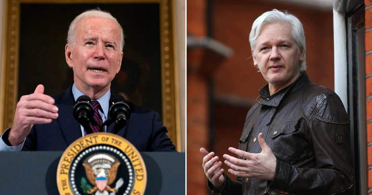 A source close to Wikileaks founder Julian Assange said they were unaware of President Biden’s involvement in the final resolution (Getty Images)