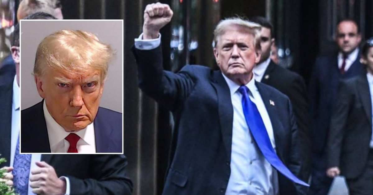 Donald Trump is owning his indictments (Getty Images, Fulton County Sheriff's Office)