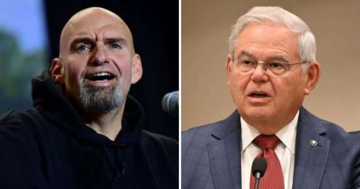 John Fetterman taunts Bob Menendez with nickname in hallways of US Capitol (Getty Images)
