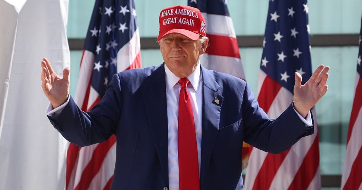Donald Trump has postponed the release of his personal finances for the second time this year (Photo by Scott Olson/Getty Images)