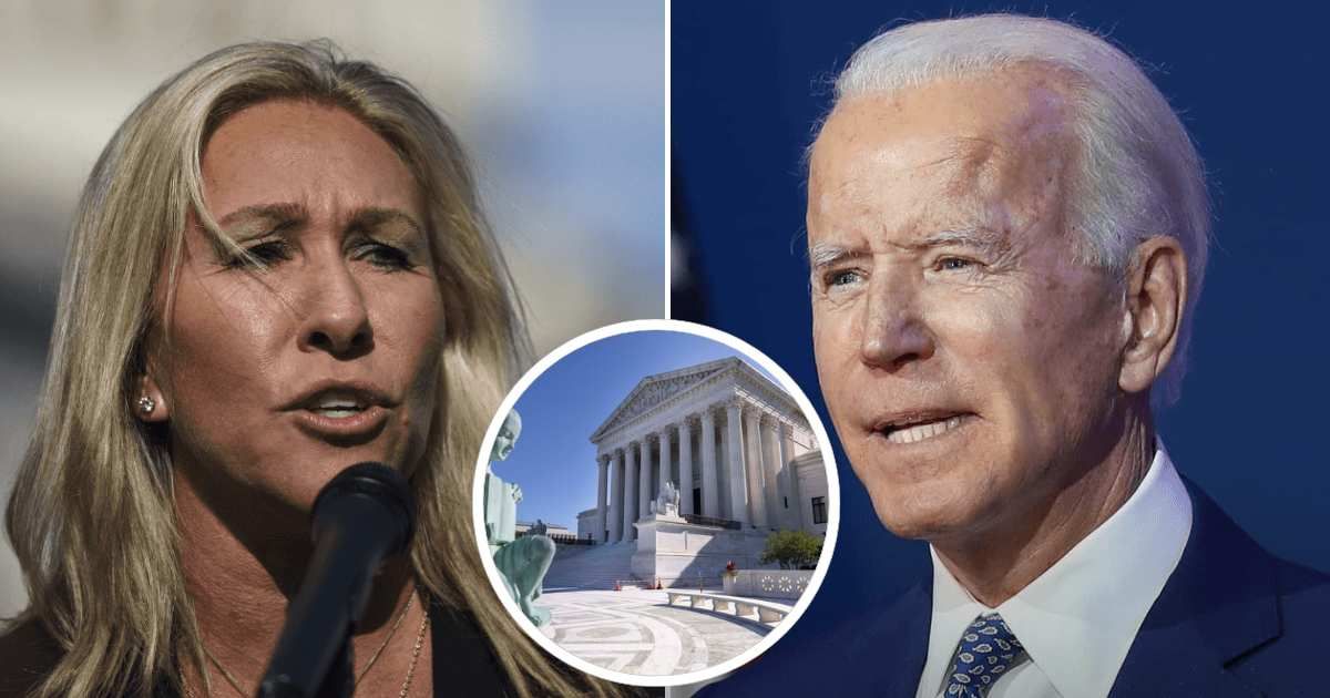 Marjorie Taylor Greene said she was frustrated and 'shocked' by SCOTUS' ruling on social media in favor of Joe Biden's administration (Getty Images)