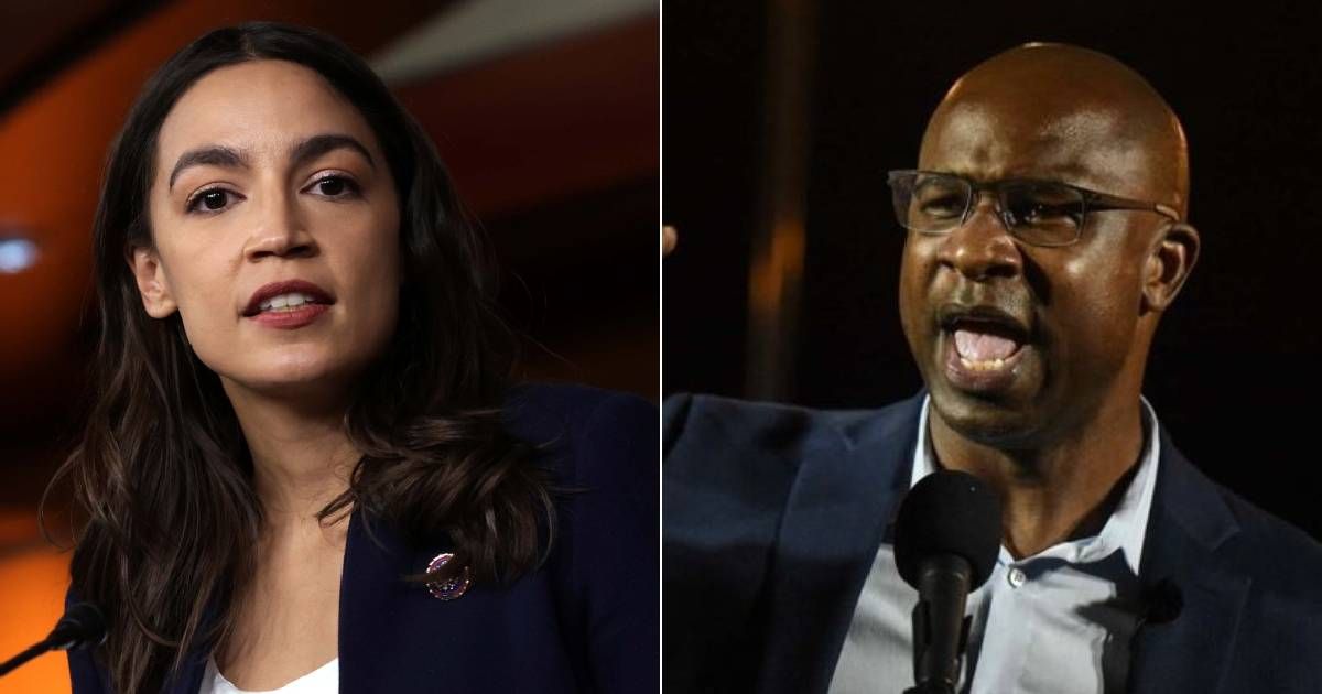 Alexandra Ocasio-Cortez made factual errors in a post praising Jamaal Bowman (Getty Images)