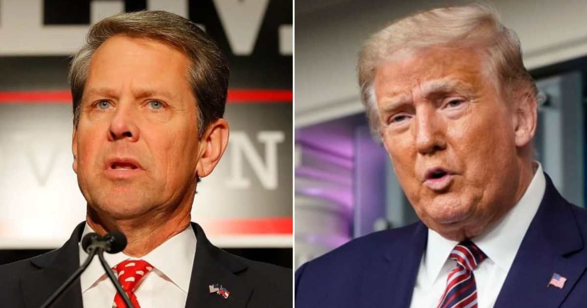 Brian Kemp revealed that he did not vote for Donald Trump during the Peach State's GOP primary in March (Getty Images)