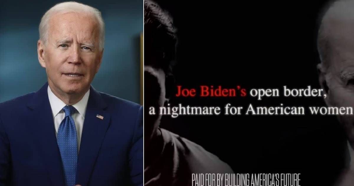 A new political ad blames President Biden’s border policies for recent murders of women committed by illegal migrants (Getty Images, @bldgUSAfuture/ X)