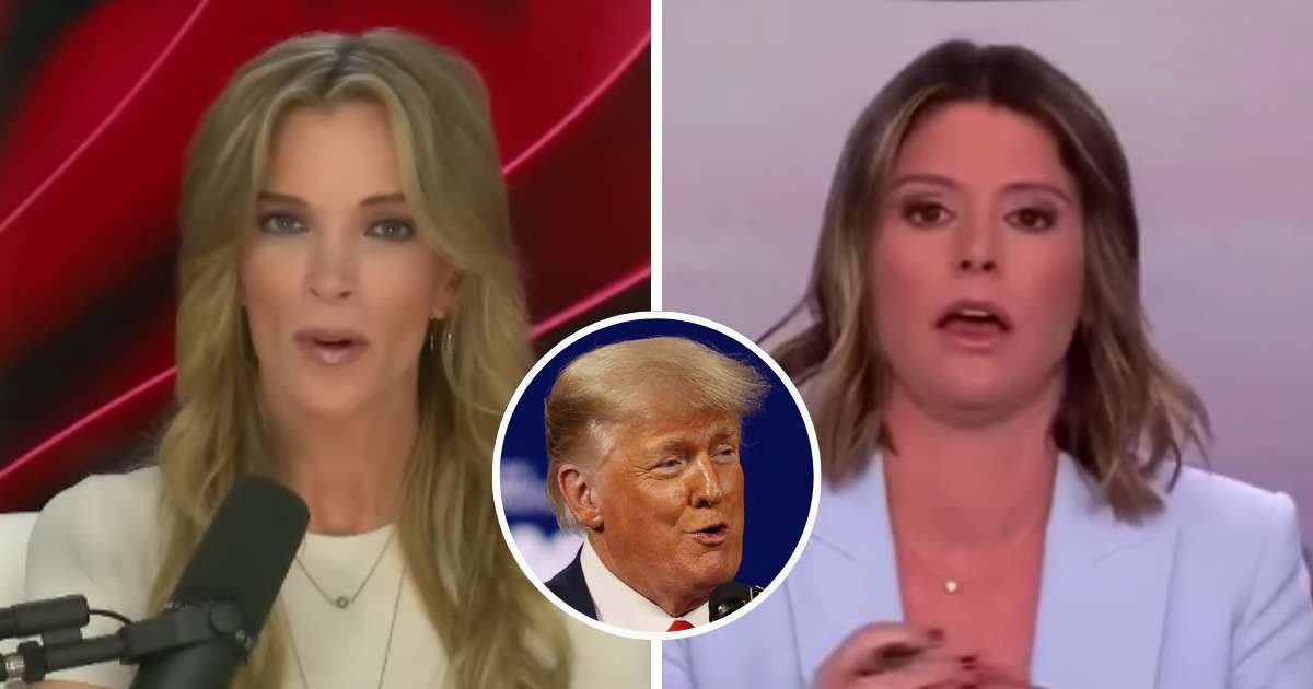 Megyn Kelly furiously hit out at CNN host Kasie Hunt on her show this week, slamming her for 'embarrassing womankind' with her outrage at criticism of the network's debate moderators (@MegynKelly/Youtube; CNN; Getty Images)