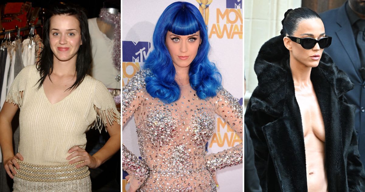 Katy Perry's transformation throughout the years amid Balenciaga drama (Amy Graves, Venturelli/WireImage, Stephane Cardinale - Corbis/Corbis via Getty Images)