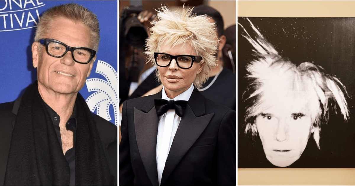Lisa Rinna's new look at Paris Fashion week drew comparison to her husband and Andy Warhol (Getty Images, Pierre Suu, Michael Bowles/Getty Images for Sotheby's)