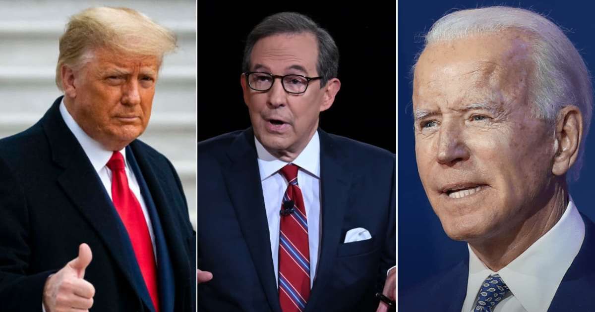 Chris Wallace said Donald Trump lost in 2020 due to his poor debate performance after he repeatedly interrupted Joe Biden (Getty Images)