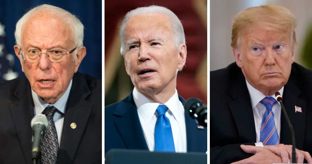 The Biden campaign stated that the president's reelection campaign is unrelated to Bernie Sanders' rallies (Getty Images)