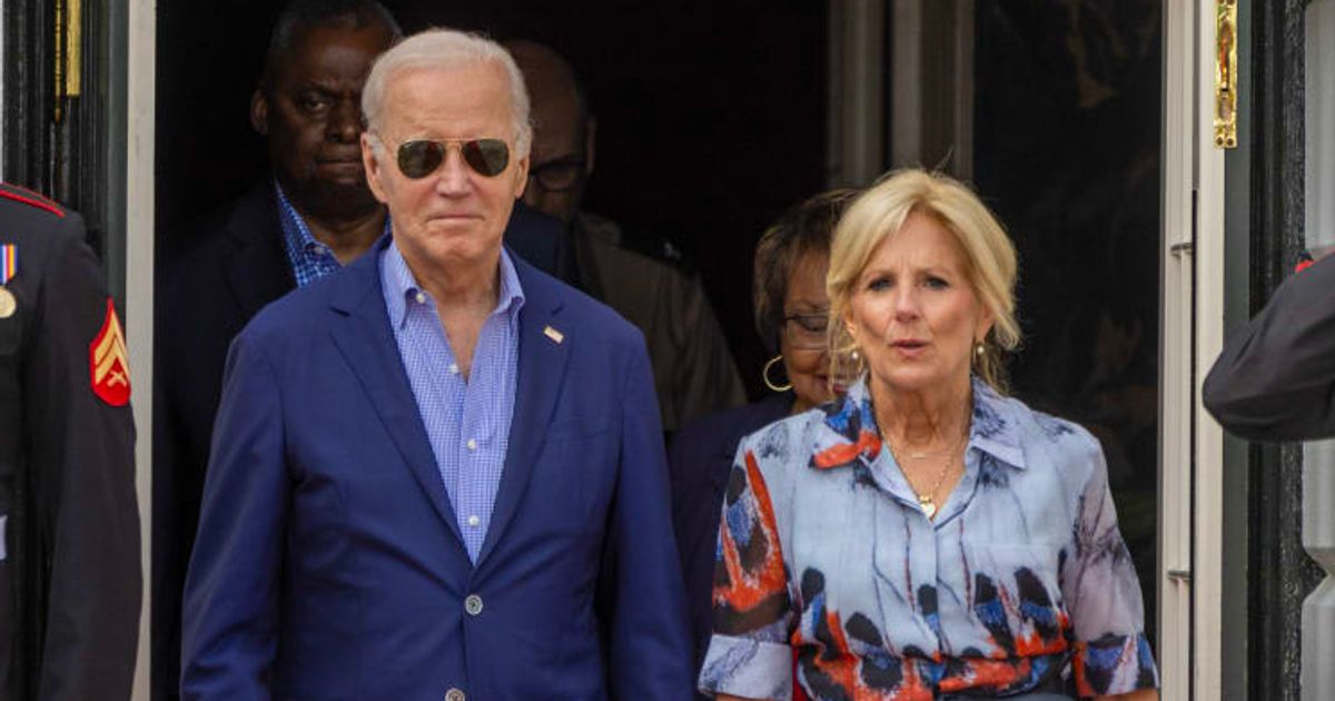 The former press secretary of First Lady Jill Biden recently said that President Joe Biden is under strict control and his interactions appear planned and scripted (Getty Images)