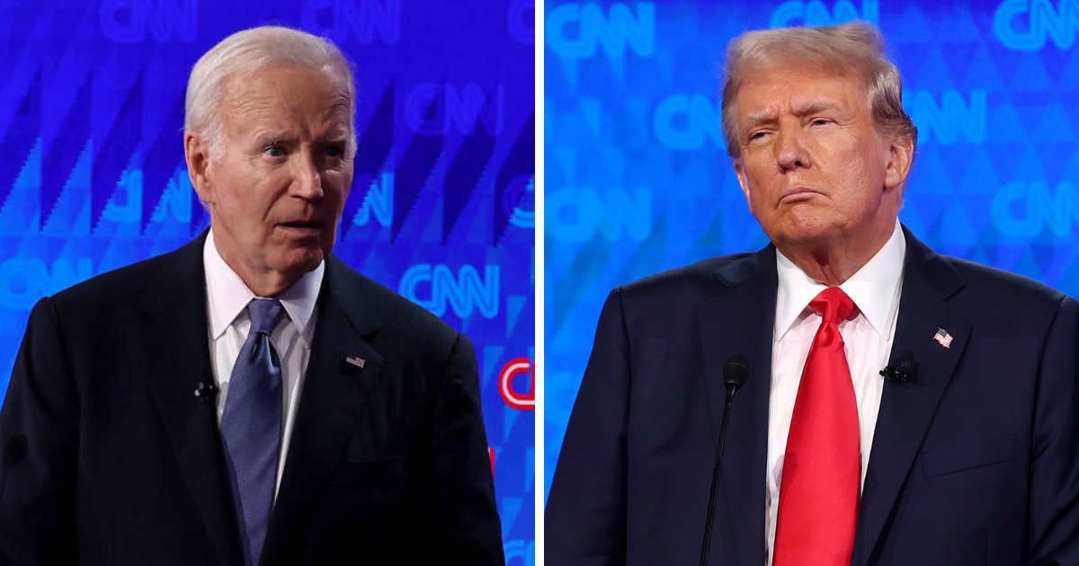 Joe Biden and Republican presidential candidate Donald Trump participated in the CNN Presidential Debate at the CNN Studios (Justin Sullivan/Getty Images)