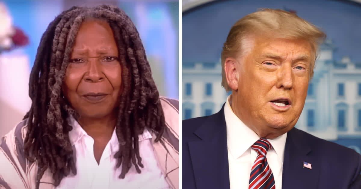 Whoopi Goldberg reminded Republicans that Donald Trump was the former president (The View/YouTube, Getty Images)