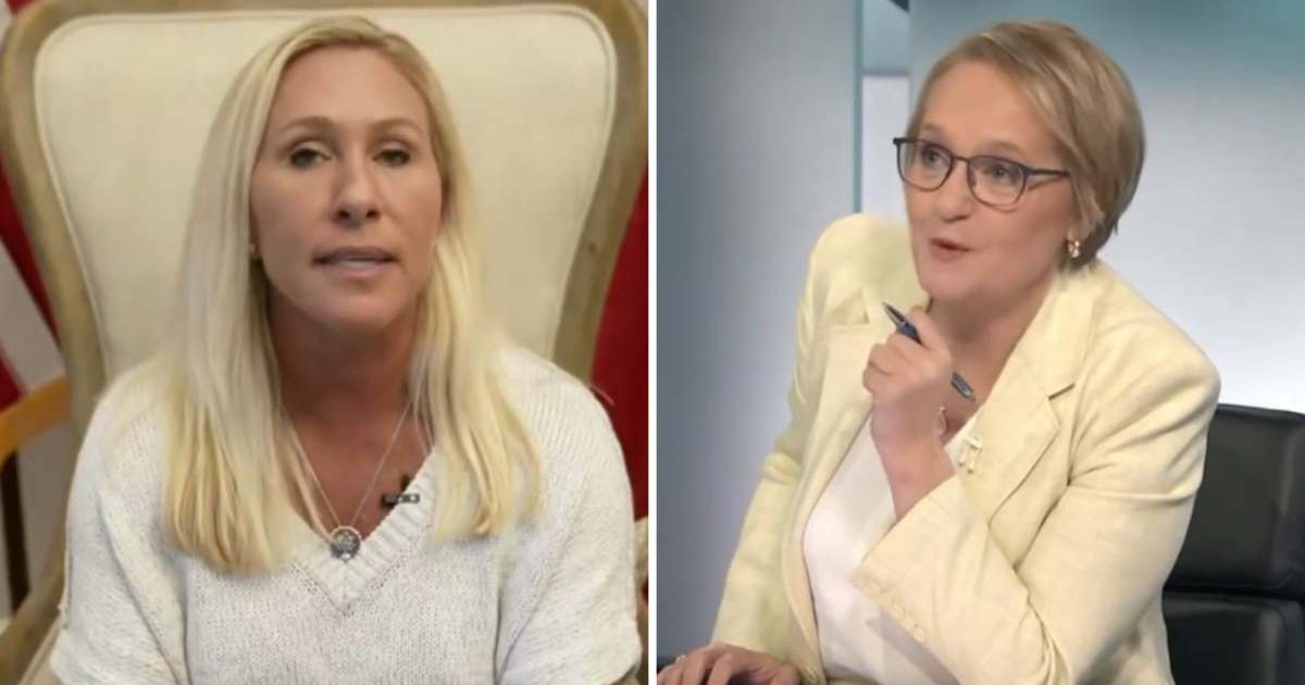 Marjorie Taylor Greene went ballistic during her interview with Australian anchor (Sky News/YouTube)