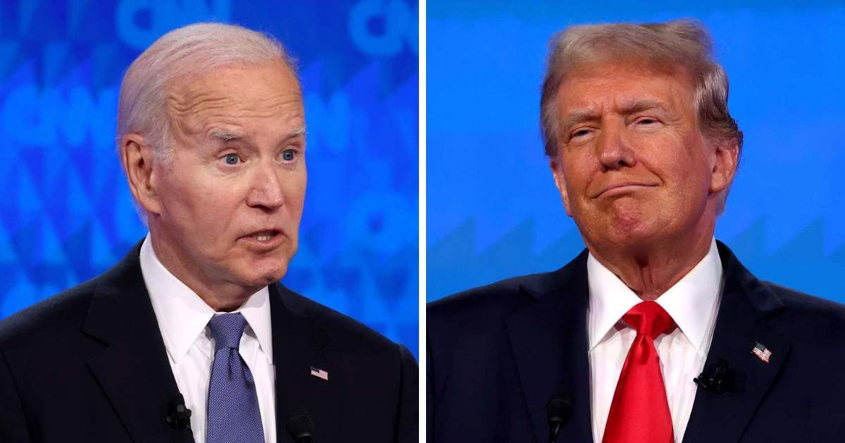 Joe Biden attacked Donald Trump on abortion stance during presidential debate on June 27, 2024 (Getty Images)