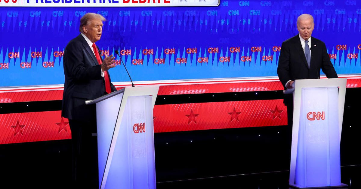 President Joe Biden and Republican presidential candidate, Donald Trump participated in the CNN Presidential Debate on June 27, in Atlanta (Justin Sullivan/Getty Images)
