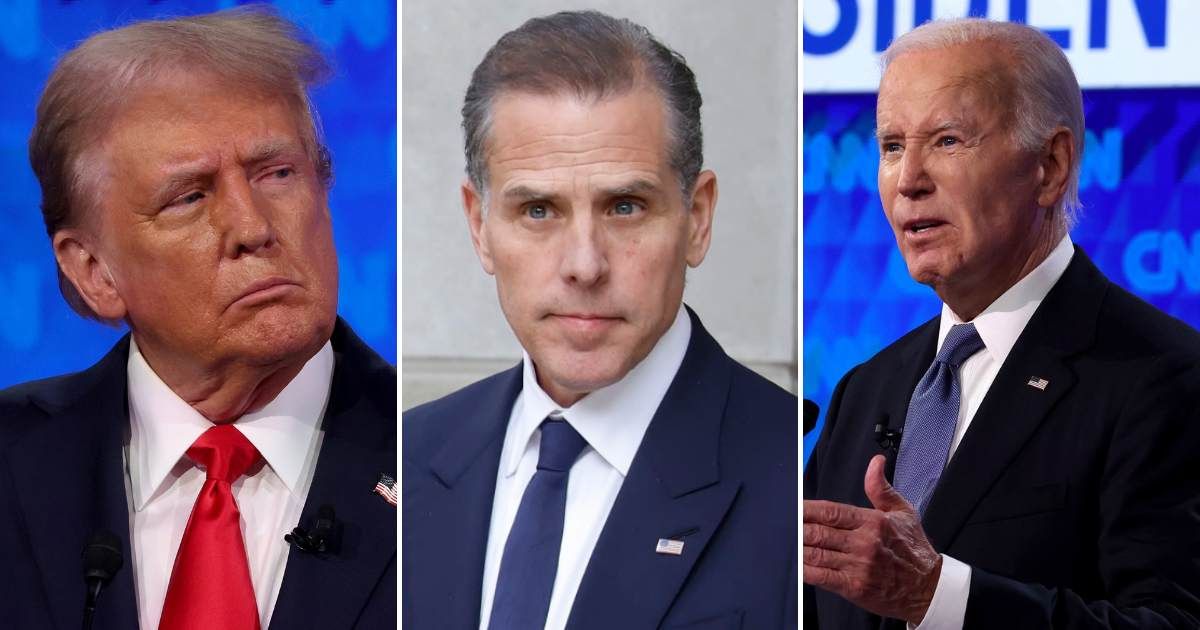 Donald Trump and President Joe Biden engaged in a verbal spar in the key battleground state of Georgia for their first presidential debate of the 2024 election cycle (Getty Images)