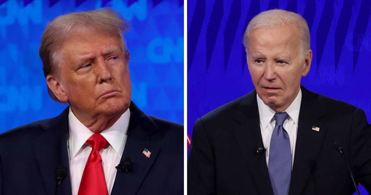 CNN hosted Donald Trump and Joe Biden's first face-off of the 2024 election year (Justin Sullivan/Getty Images)