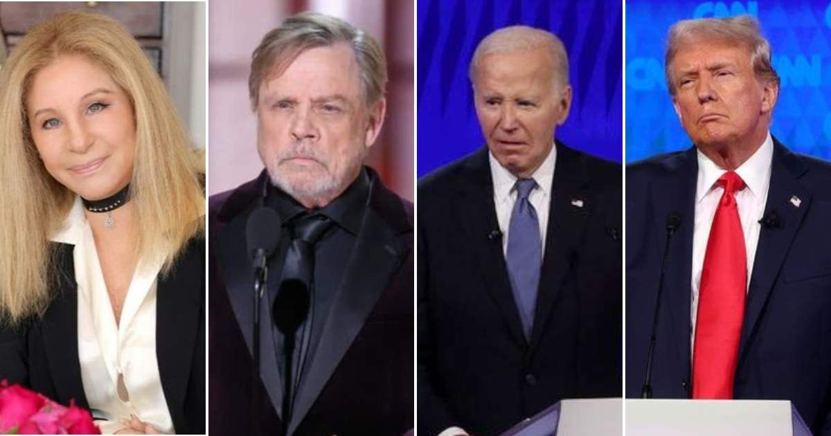 Hollywood figures such as Barbra Streisand and Mark Hamill have voiced their disappointment with Joe Biden and offered criticism of Donald Trump (Getty Images)
