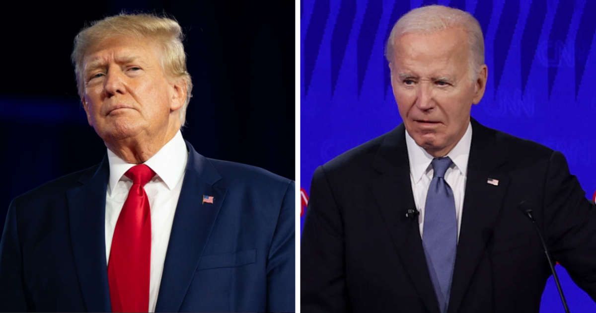 Donald Trump said he 'beat' Joe Biden and implied that he would have defeated anyone else present on stage (Getty Images)