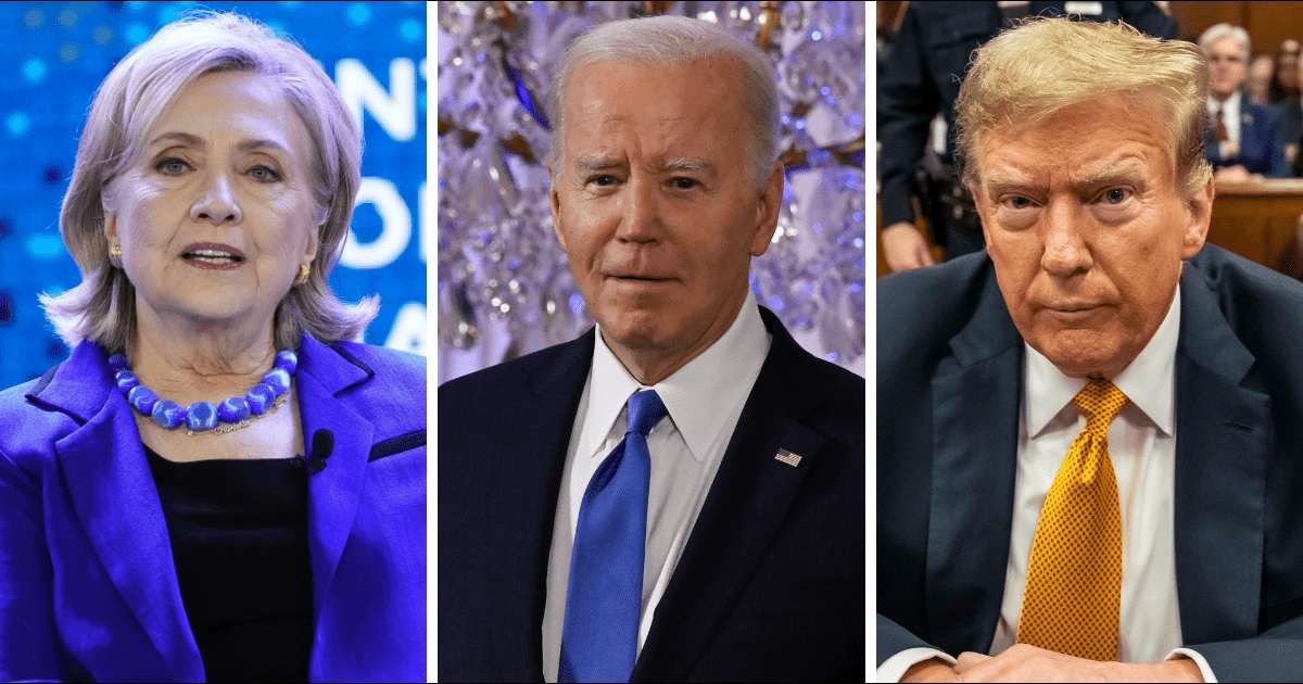 Hillary Clinton supported Joe Biden after his weak performance in the presidential debate against Donald Trump on June 27 (Getty Images)