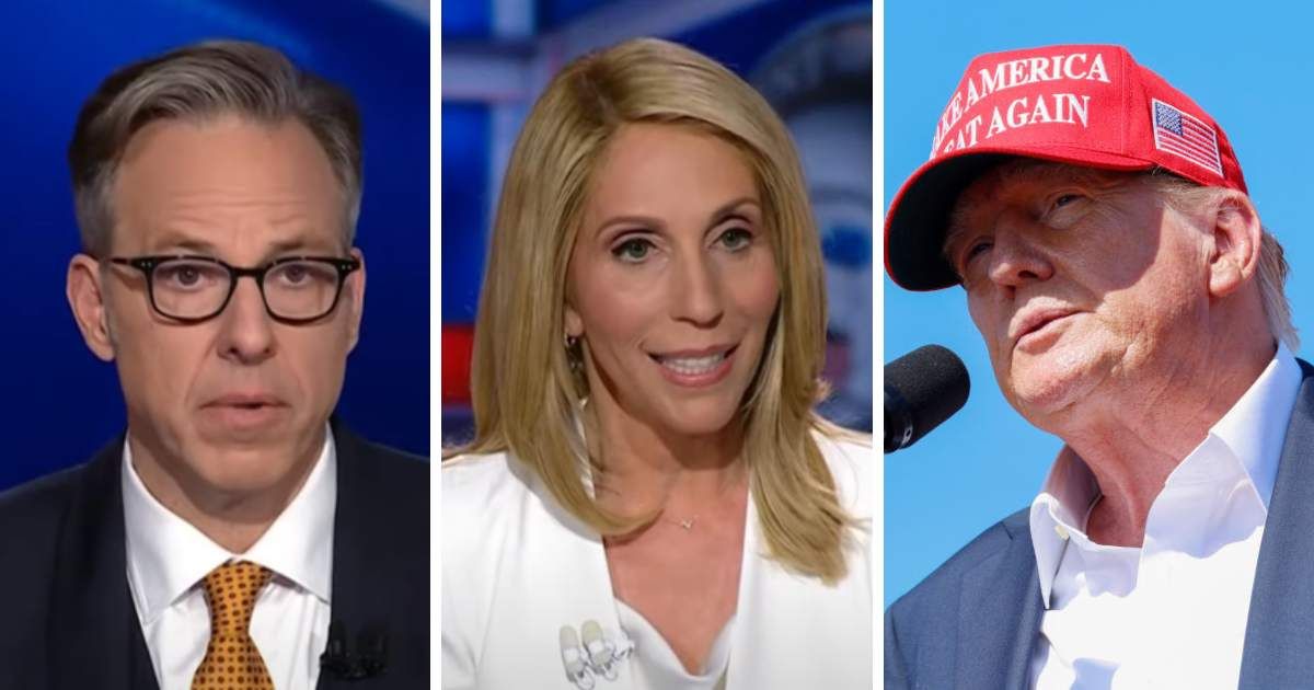 CNN's Jake Tapper and Dana Bash's were hailed by Donald Trump (CNN screenshot/YouTube, Anna Moneymaker/Getty Images)