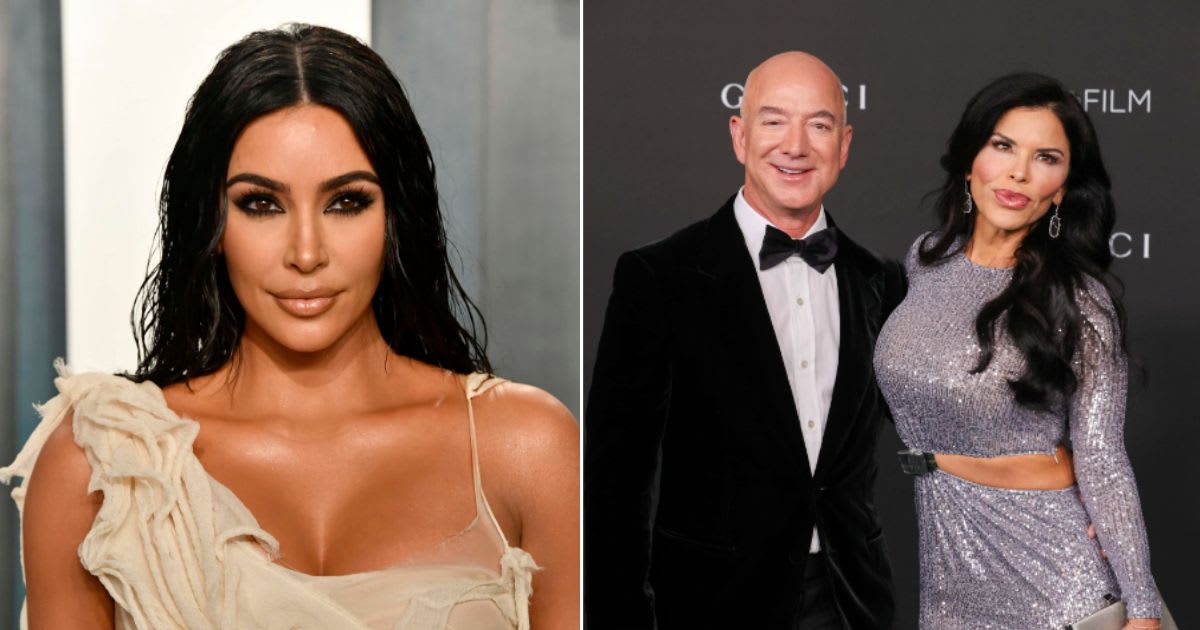 Kim Kardashian went a Greek holiday with Jeff Bezos and Lauren Sanchez (Getty Images)