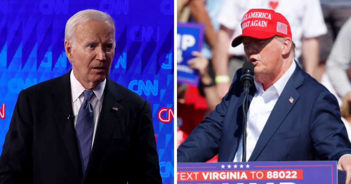 Donald Trump downplayed Joe Biden's 'personal decline' and attacked his policies (Justin Sullivan, Anna Moneymaker/Getty Images)