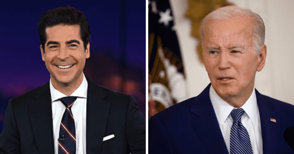 Fox News host Jesse Watters stated that President Biden was 'babbling nonsense' on the stage during 'Jesse Watters Primetime'(Getty Images)