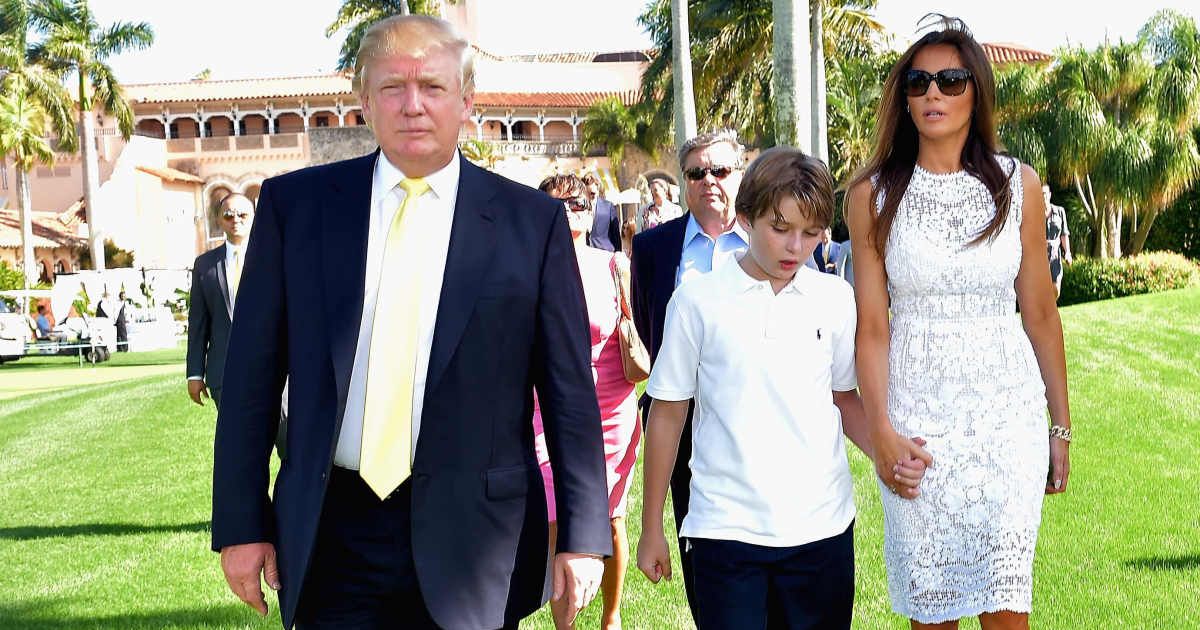 Melania Trump would reportedly be with Barron than Donald Trump if he becomes president (Getty Images)