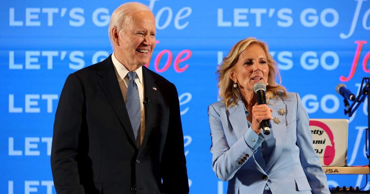 First Lady Jill Biden was slammed for saying 'I'm so proud of Joe' after first presidential debate of the 2024 election cycle (Getty Images)
