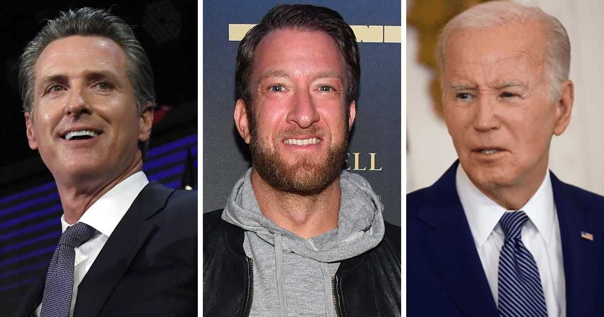 Dave Portnoy propagated the unfounded theory that Joe Biden was set up to fail in his debate in order to pave the way for California Gov Gavin Newsom (Getty Images)
