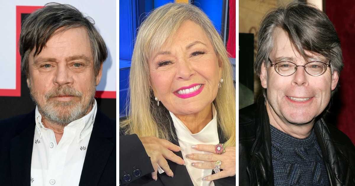 As the debate between Joe Biden and Donald Trump unfolded, celebrities like Mark Hamill, Roseanne Barr, and Stephen King took to social media to share their unfiltered thoughts (Getty Images)