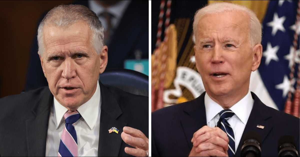Senator Thom Tillis has criticized President Joe Biden's debate performance (Getty Images)