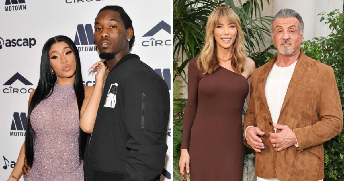 Cardi B and Offset, and Sylvester Stallone and Jennifer Flavin are among couples who got back together after separating (Getty Images)