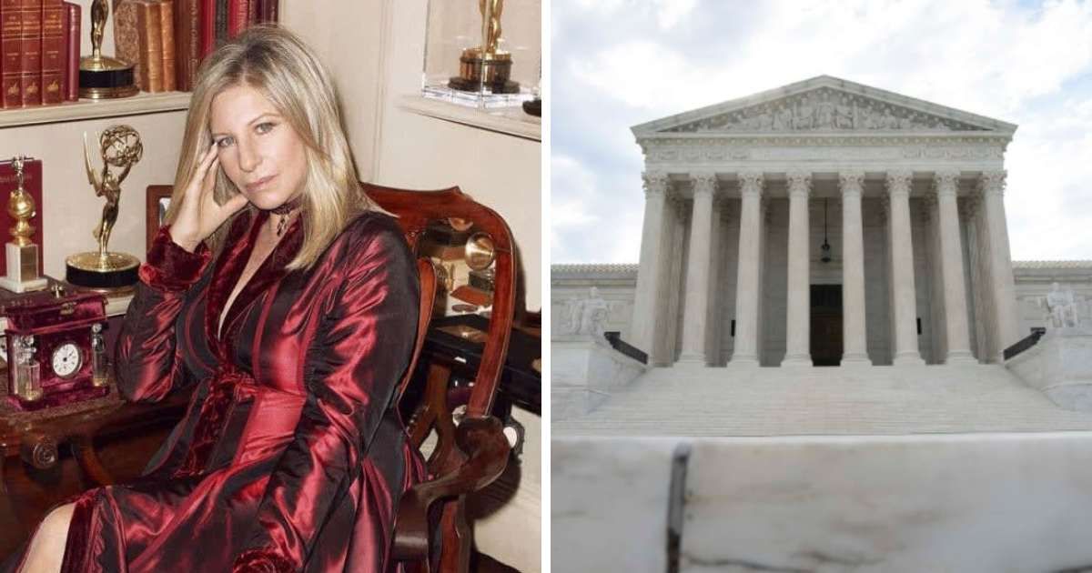 Barbra Streisand criticized US Supreme Court's ruling on the Chevron decision on June 28, 2024 (Barbra Streisand/Facebook, Getty Images)