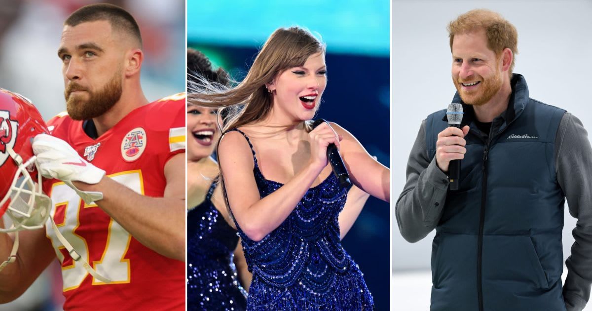 Taylor Swift’s boyfriend Travis Kelce faces potential royal family feud after likely meeting with Prince Harry (Gareth Cattermole/TAS24/Getty Images)